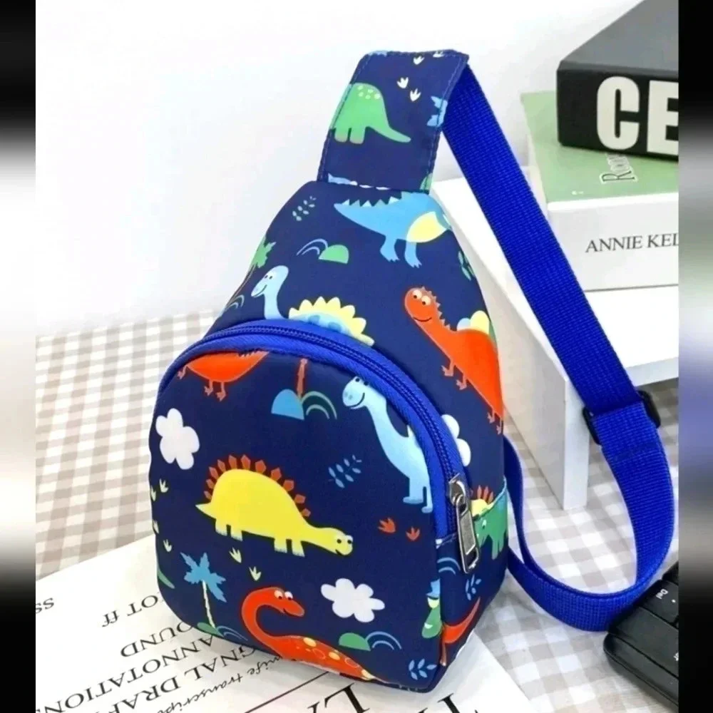 Mini childrens dinosaur zipper backpack purse bag shoulder satchel kids child bo